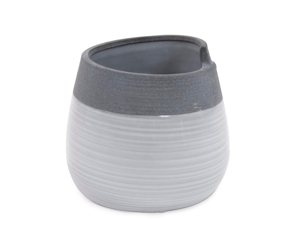 Vaso bicolore arrotolato