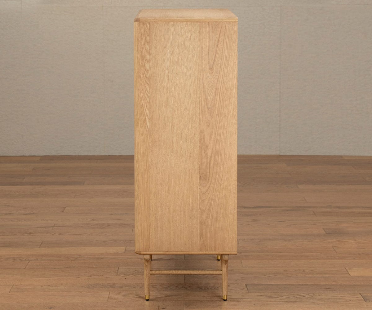 Cassettiera alta Hendrick II - Rovere bianco