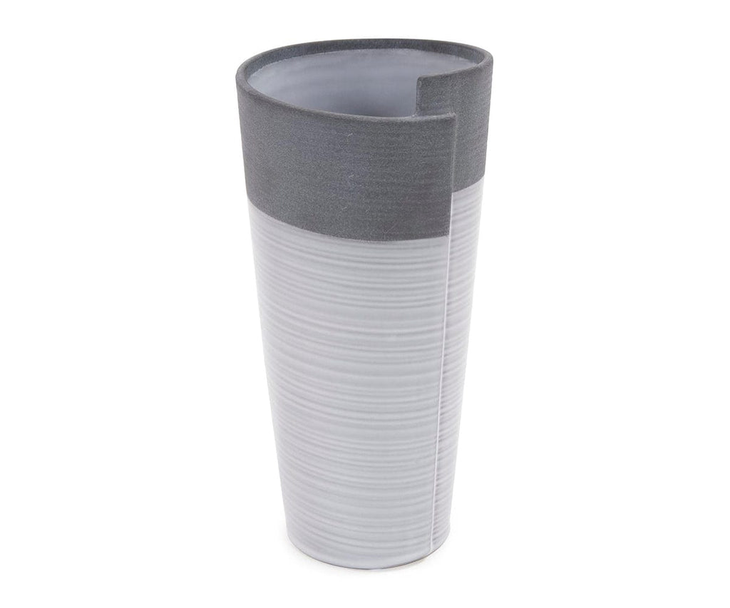 Vaso bicolore arrotolato