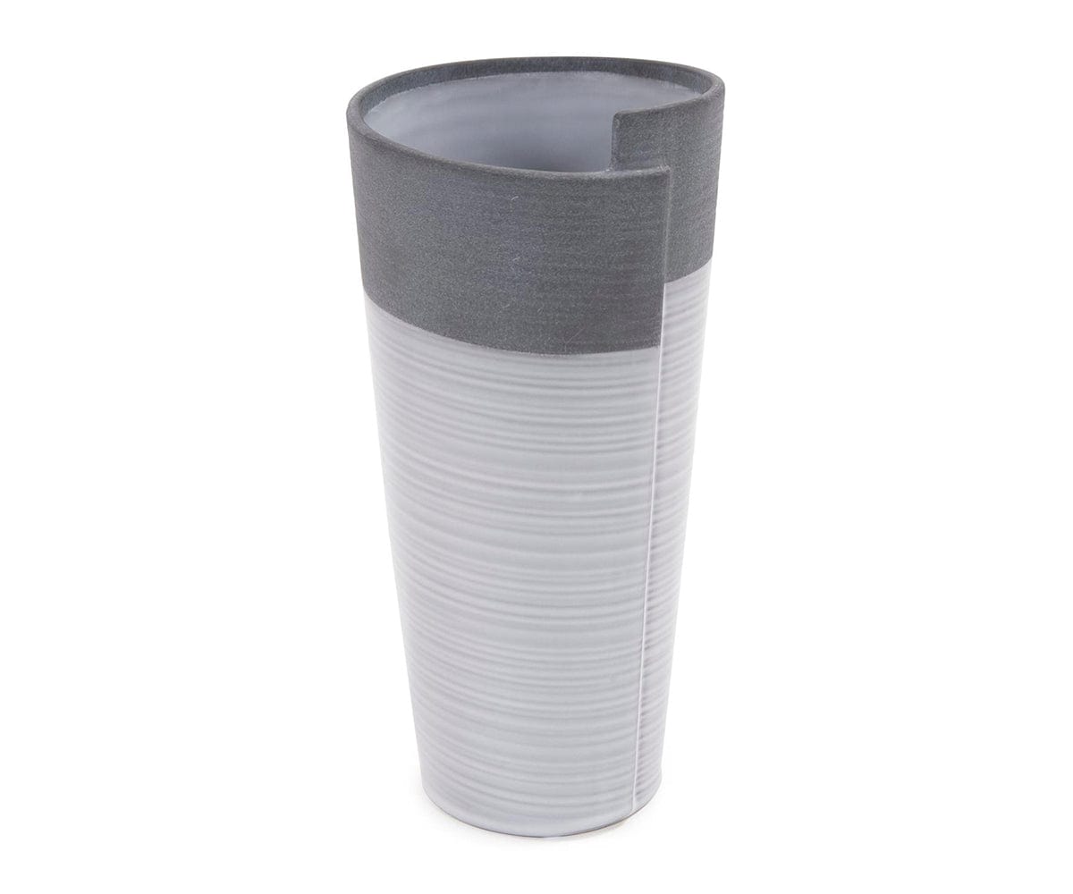 Vaso bicolore arrotolato