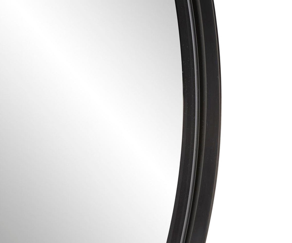 Specchio rotondo in acciaio