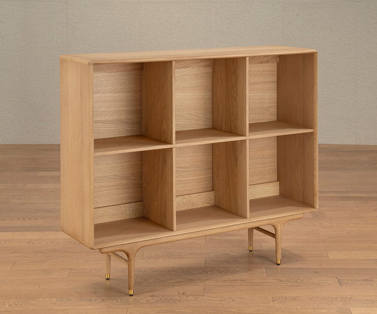 Mobiletto porta TV Hendrick II - Rovere bianco