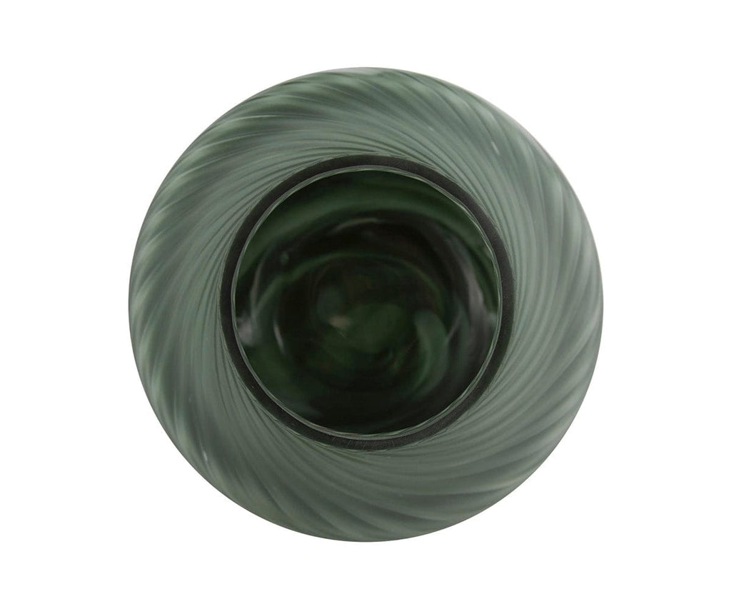 Vaso a spirale verde acqua