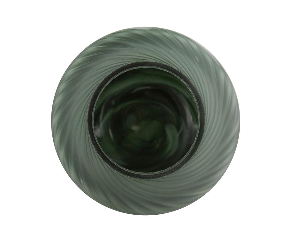 Vaso a spirale verde acqua