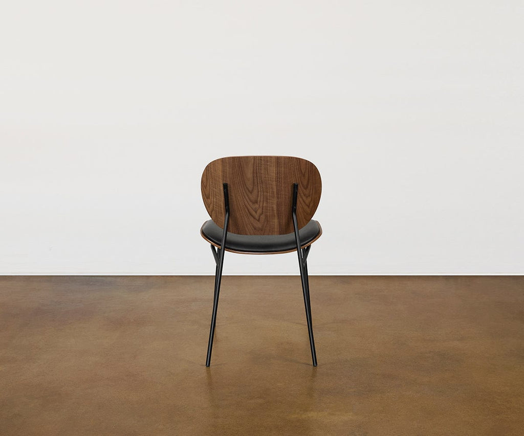 Sedia da pranzo in pelle Idona