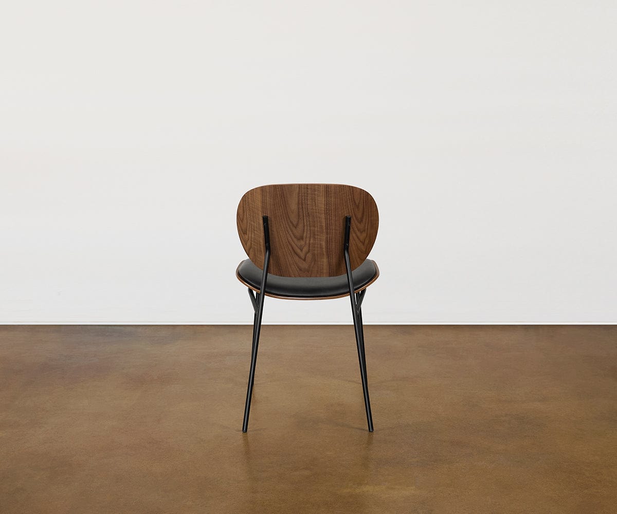 Sedia da pranzo in pelle Idona