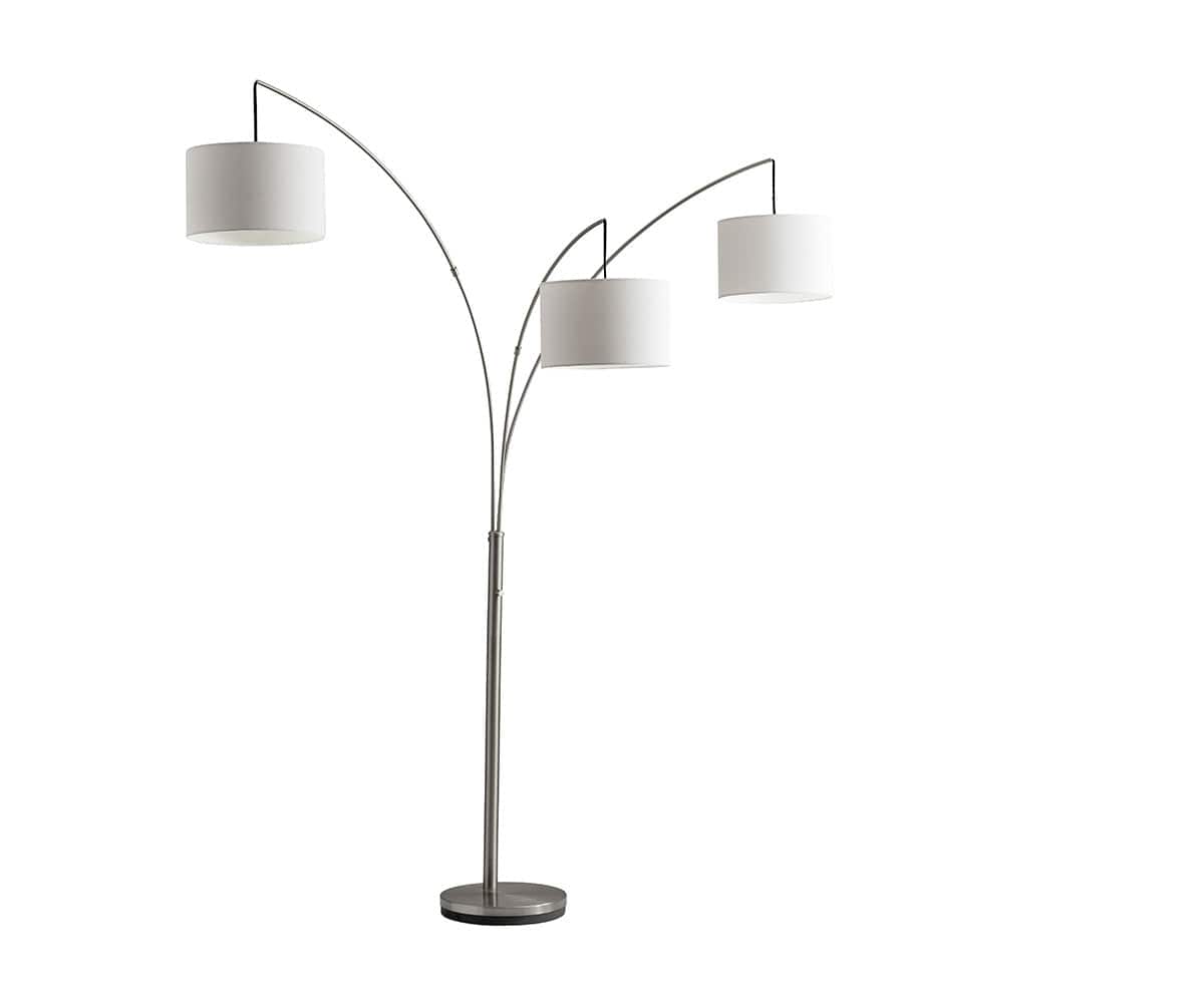 Lampada da terra ad arco a 3 luci Jan