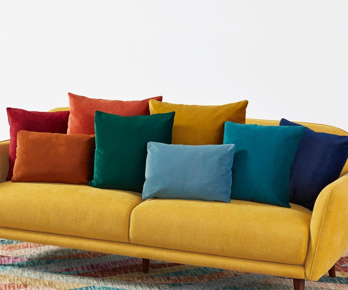 Cuscino lombare in velluto Joei