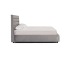 Letto contenitore imbottito Reed