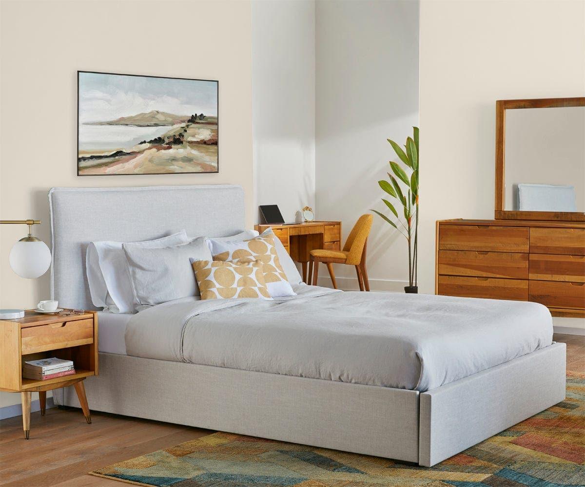 Letto contenitore imbottito Blake