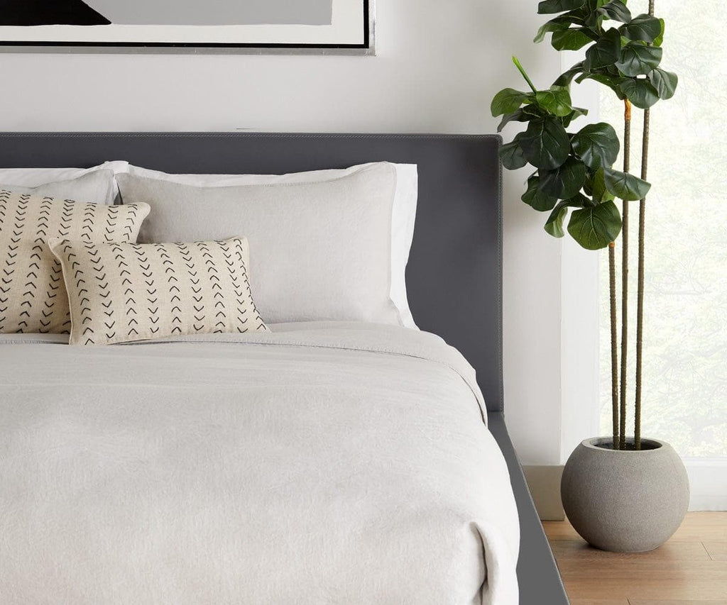 Set copripiumino e federe in lino Laila - Grigio