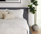 Set copripiumino e federe in lino Laila - Grigio