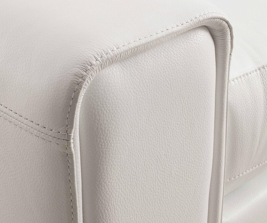 Divano componibile reclinabile elettrico in pelle Angelo Modular