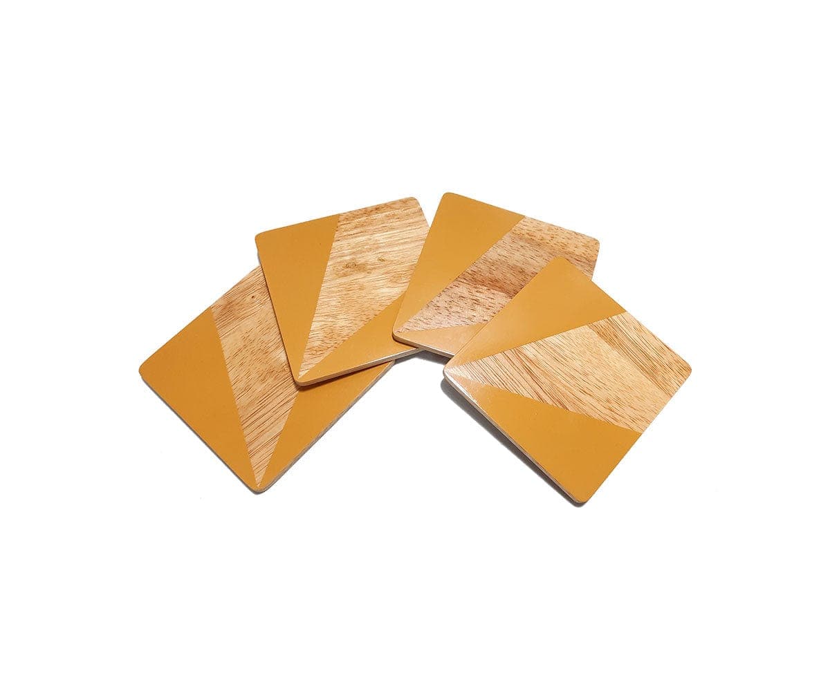 Set di sottobicchieri a blocchi di colore