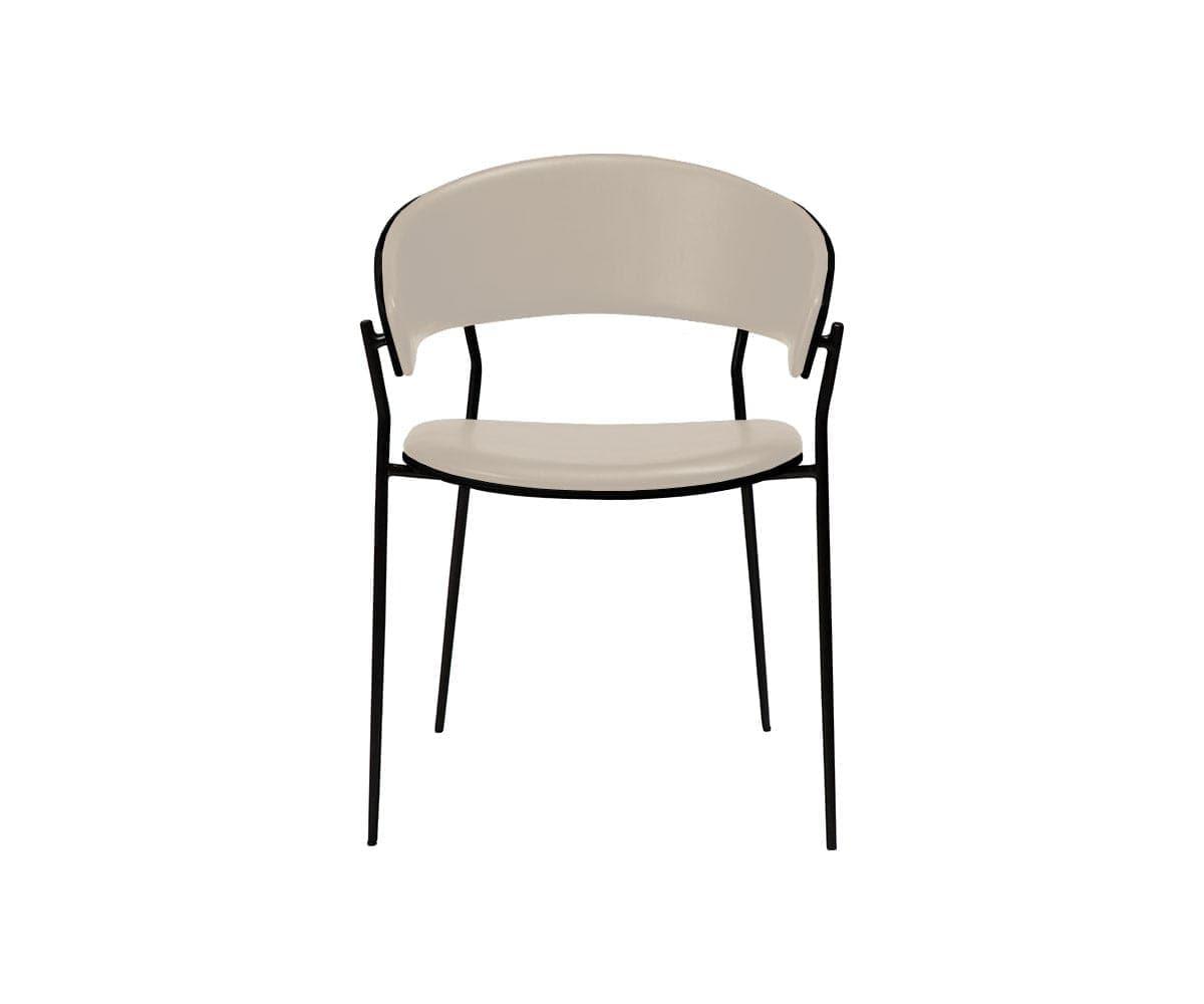 Sedia da pranzo in pelle per culla