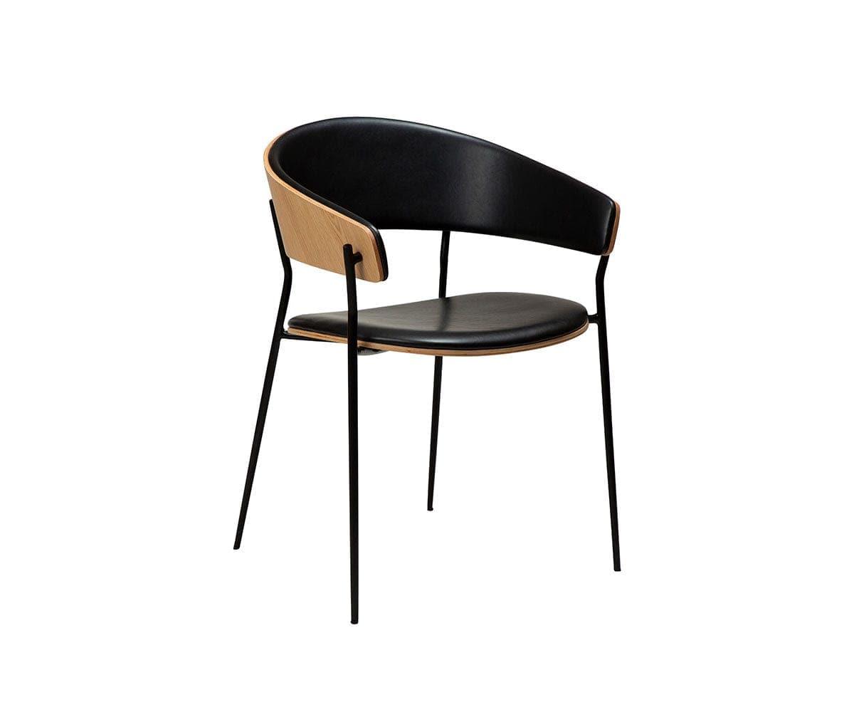 Sedia da pranzo in pelle per culla