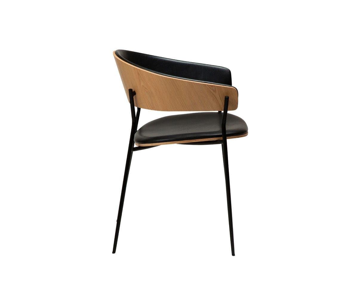 Sedia da pranzo in pelle per culla