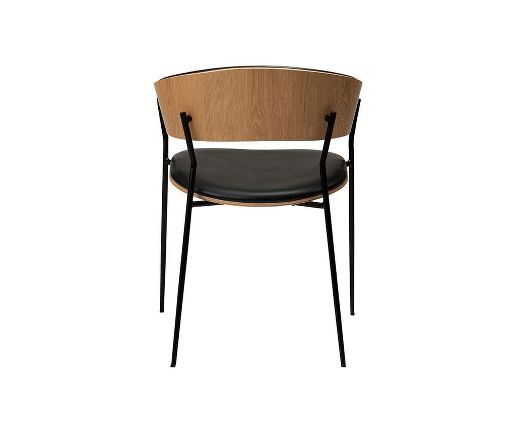 Sedia da pranzo in pelle per culla