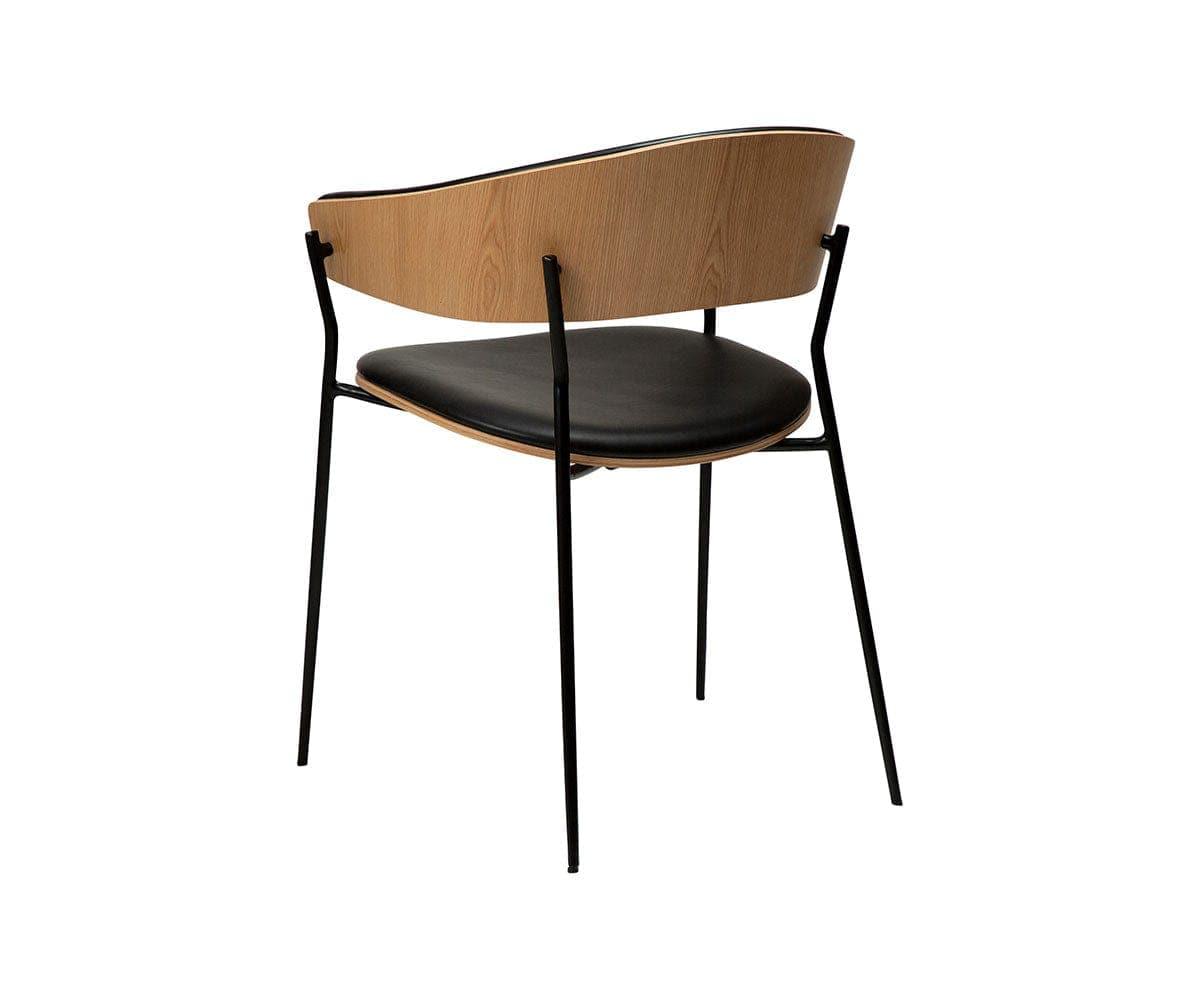 Sedia da pranzo in pelle per culla