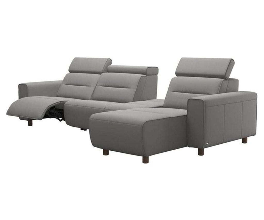 Divano componibile reclinabile elettrico in pelle Stressless® Emily - Piccolo