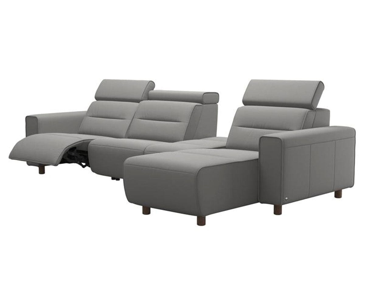 Divano componibile reclinabile elettrico in pelle Stressless® Emily - Piccolo