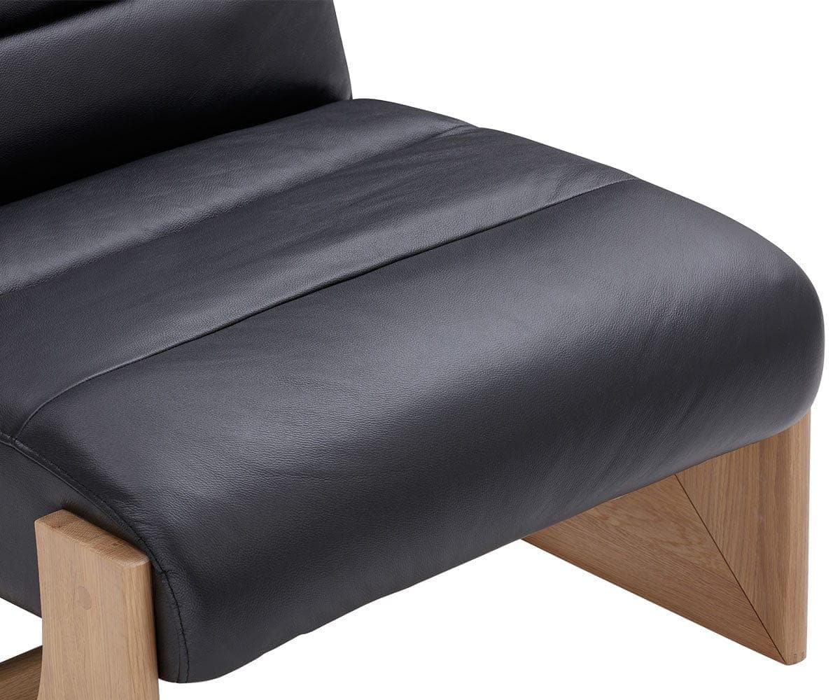 Poltrona in pelle Unni