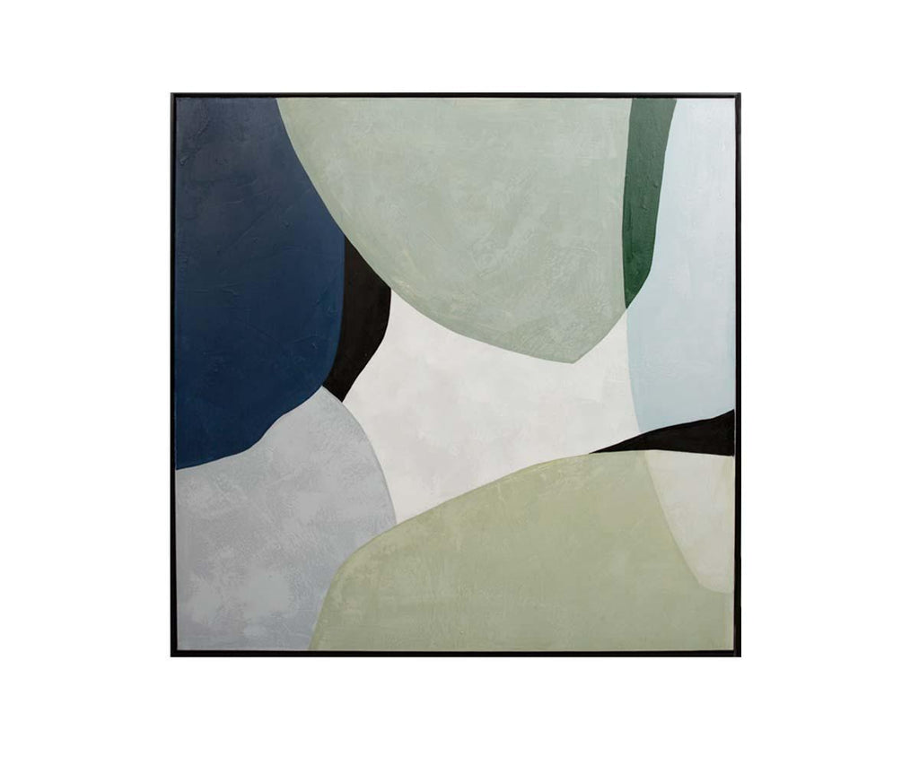 Dipinto ad olio sul lago Lily Pad I