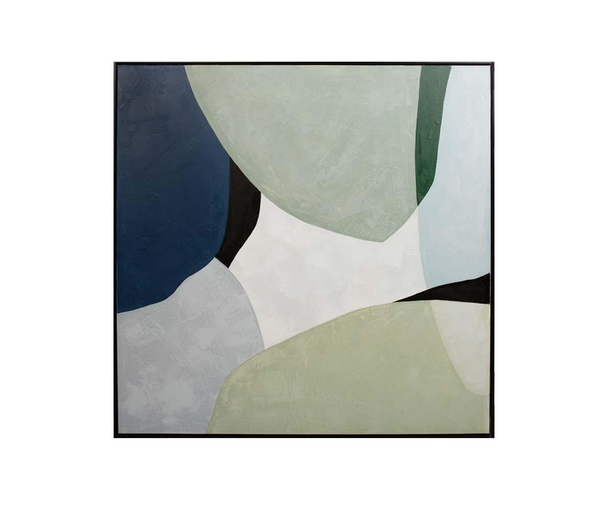 Dipinto ad olio sul lago Lily Pad I