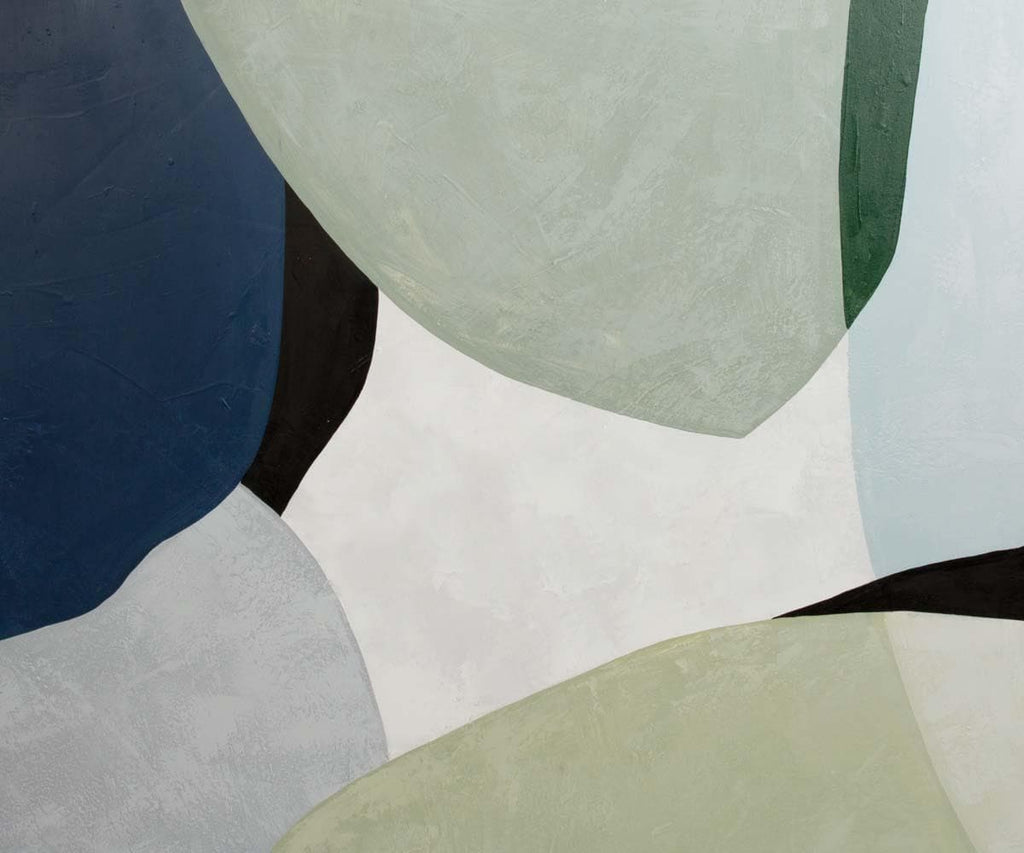 Dipinto ad olio sul lago Lily Pad I