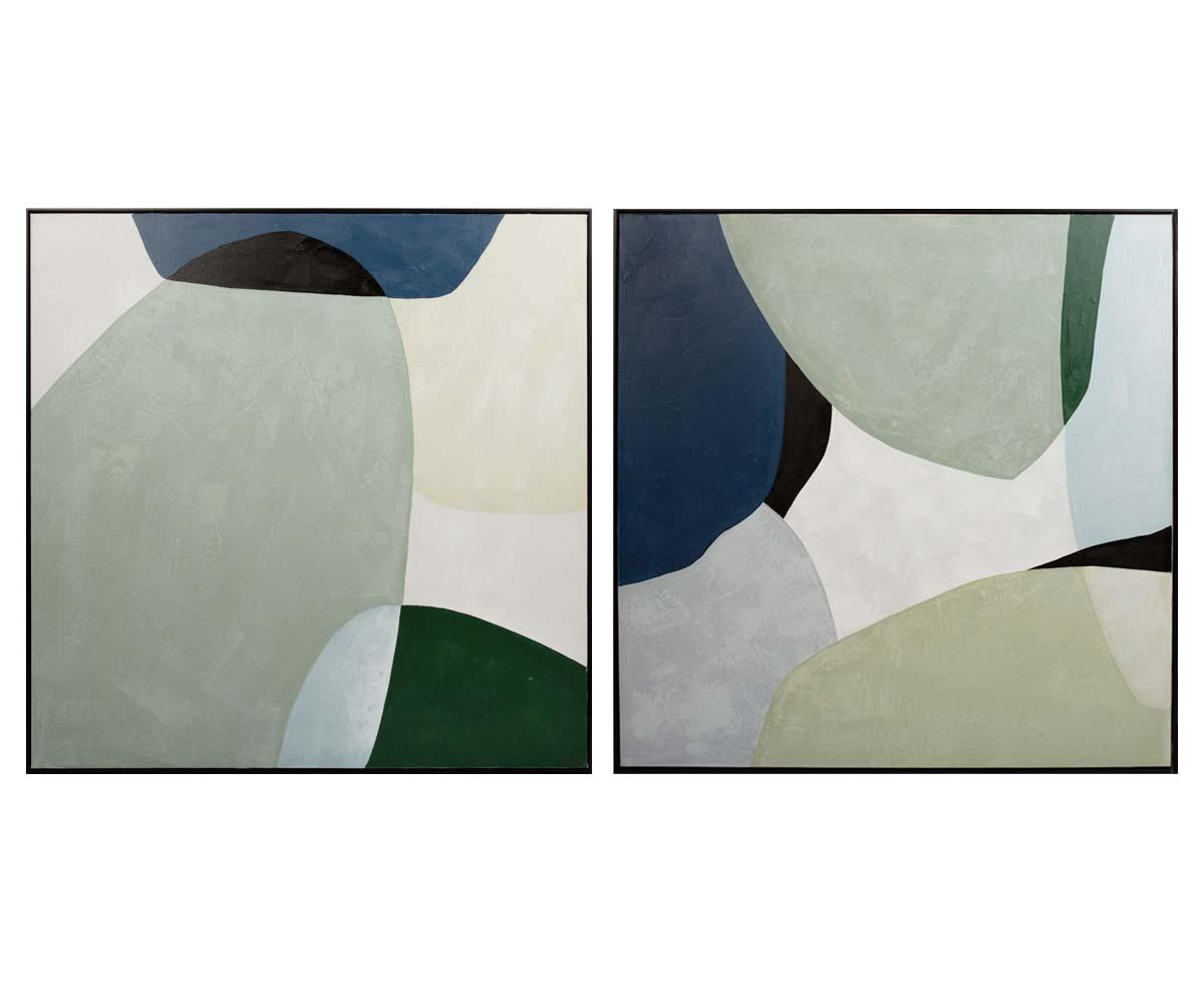 Dipinto ad olio sul lago Lily Pad I