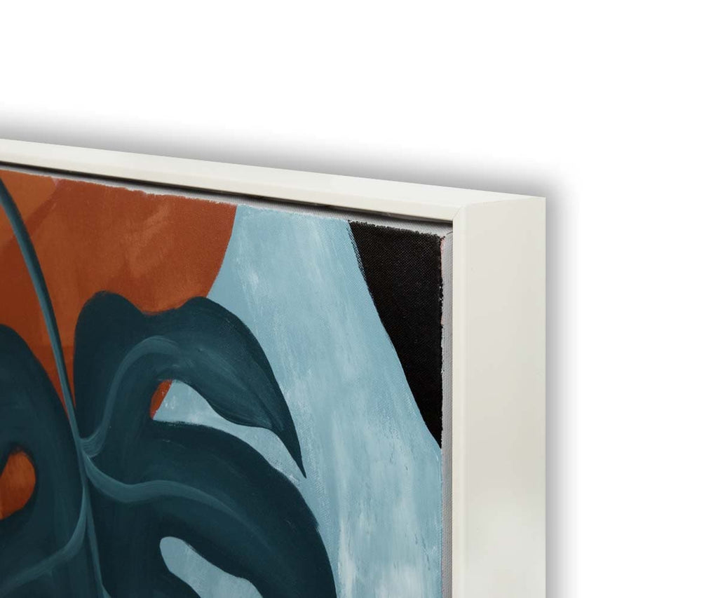 Dipinto ad olio Monstera al chiaro di luna