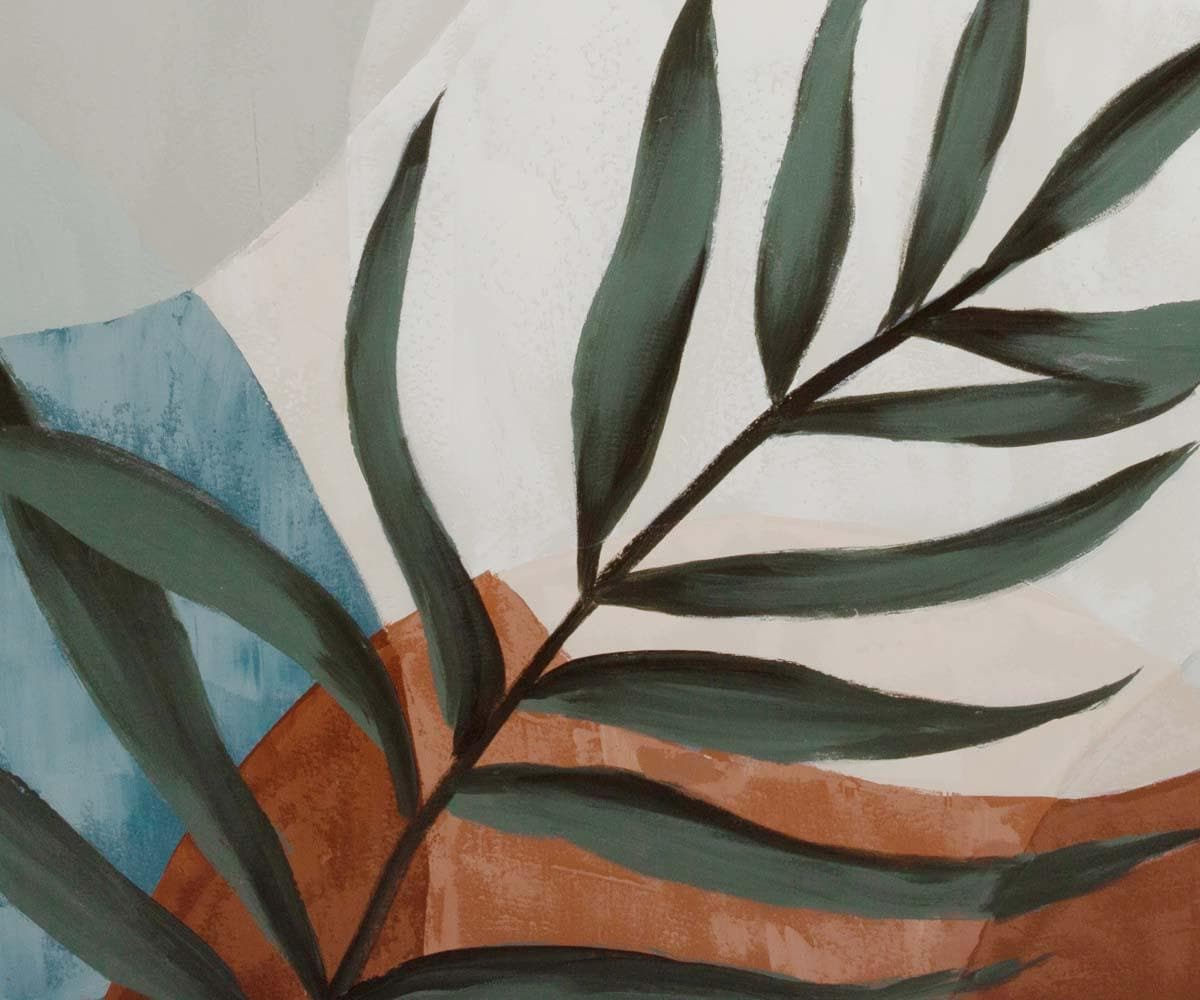 Dipinto ad olio di palma al chiaro di luna