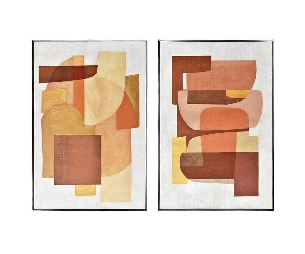 Tramonto retrò I Dipinto ad olio