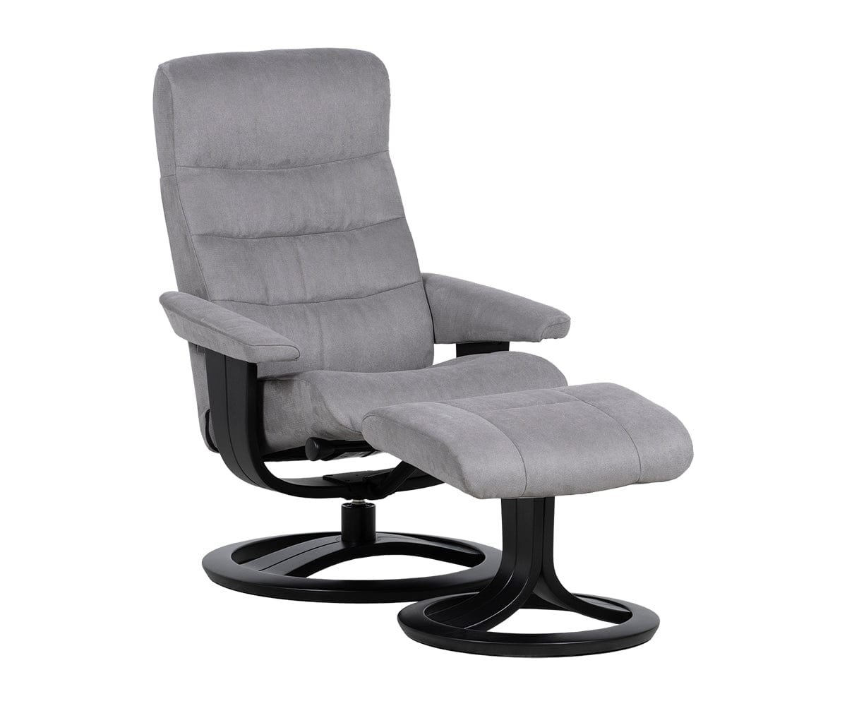 Poltrona reclinabile e pouf Hans