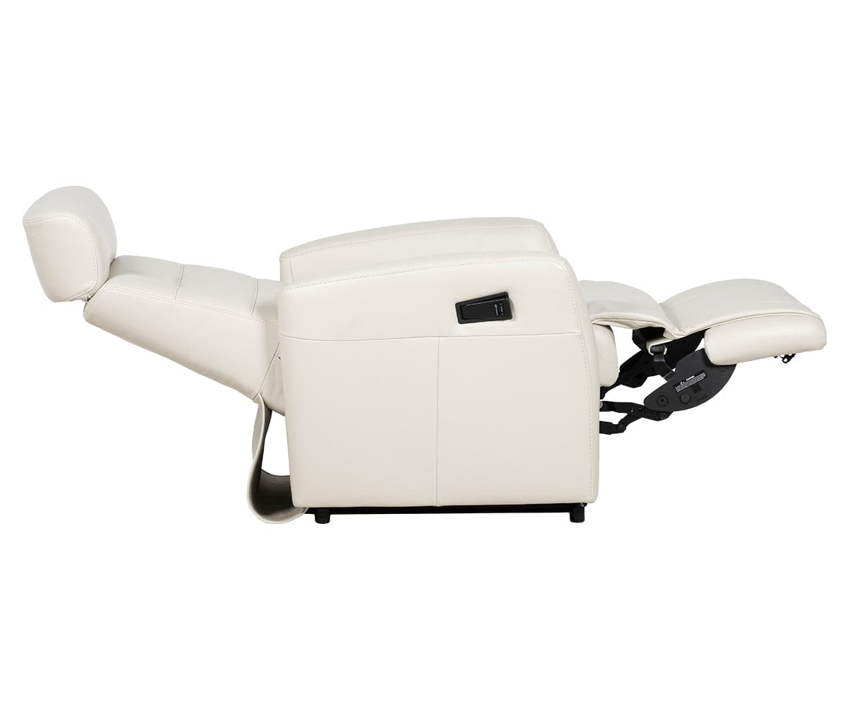 Poltrona reclinabile elettrica in pelle Norrell Lift