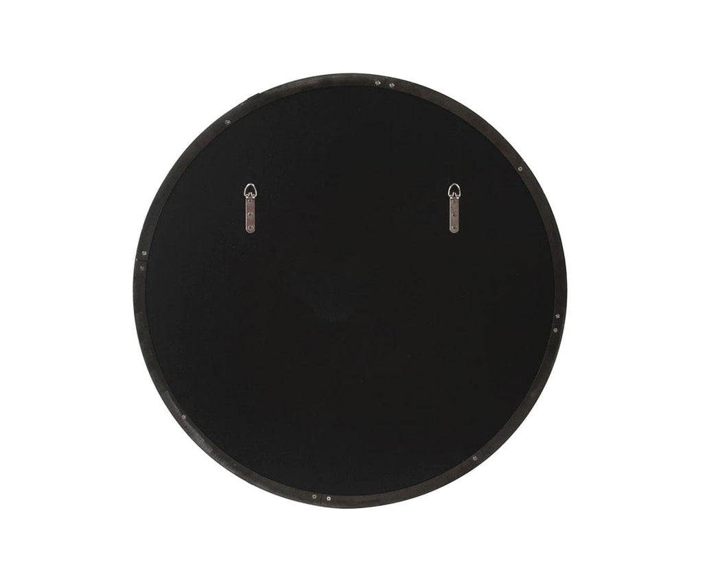 Specchio rotondo in acciaio