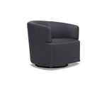 Sedia girevole in pelle Nicasio