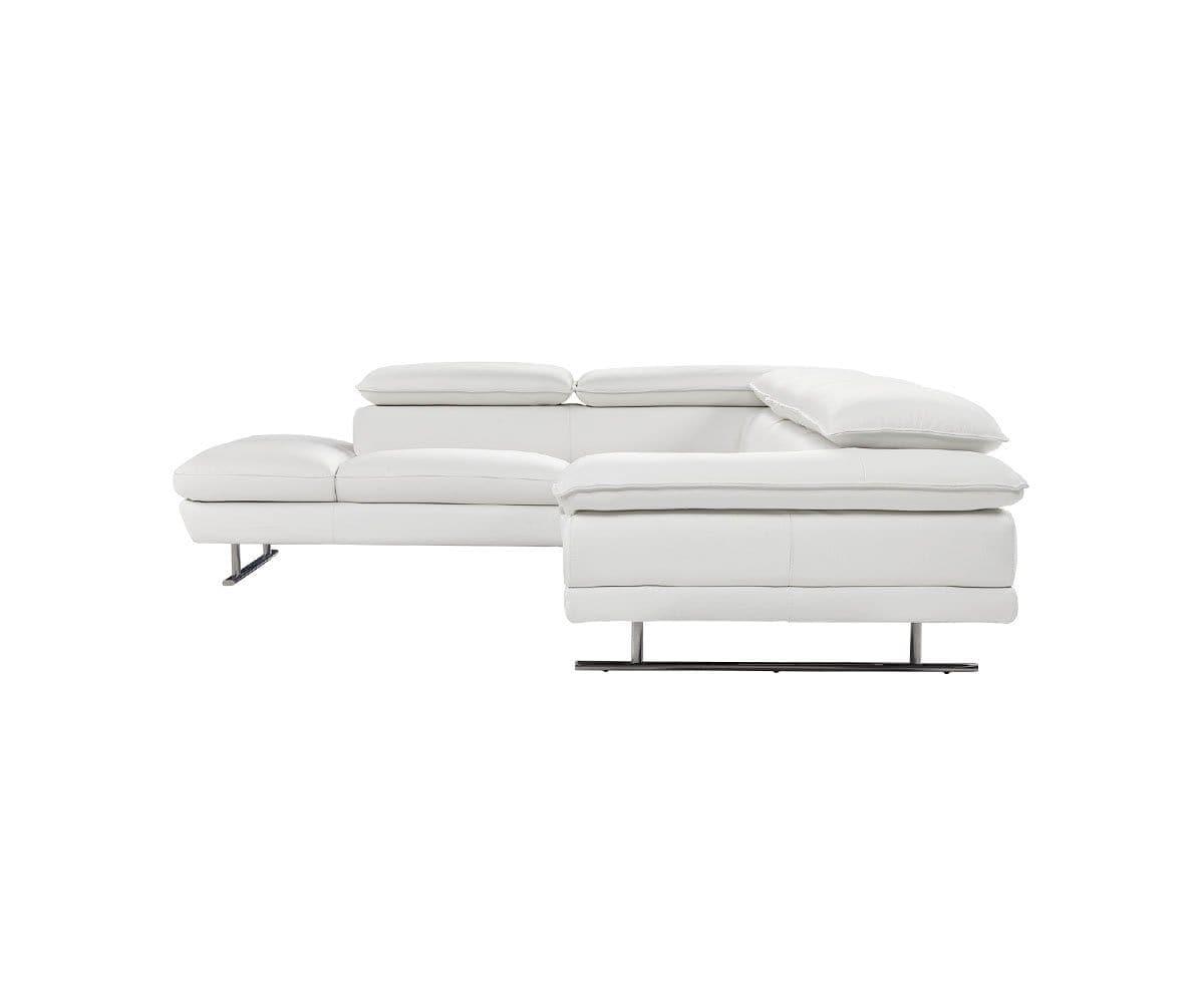 Divano componibile sinistro in pelle Mauro