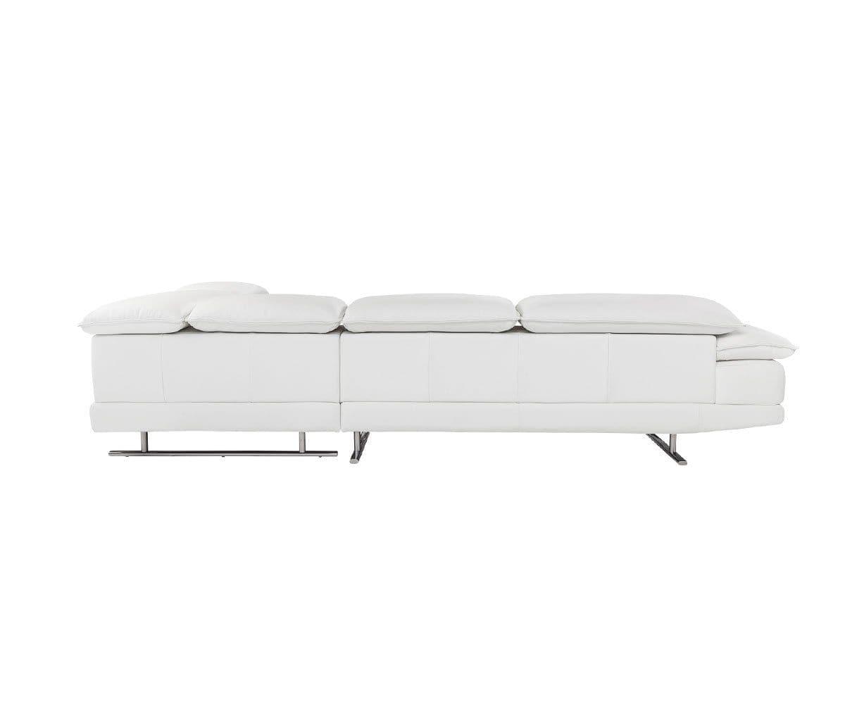 Divano componibile destro in pelle Mauro