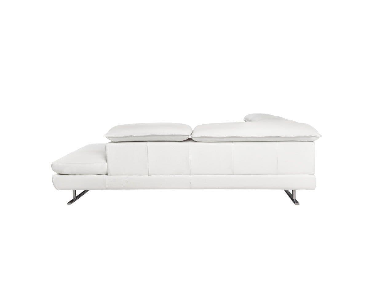 Divano componibile destro in pelle Mauro