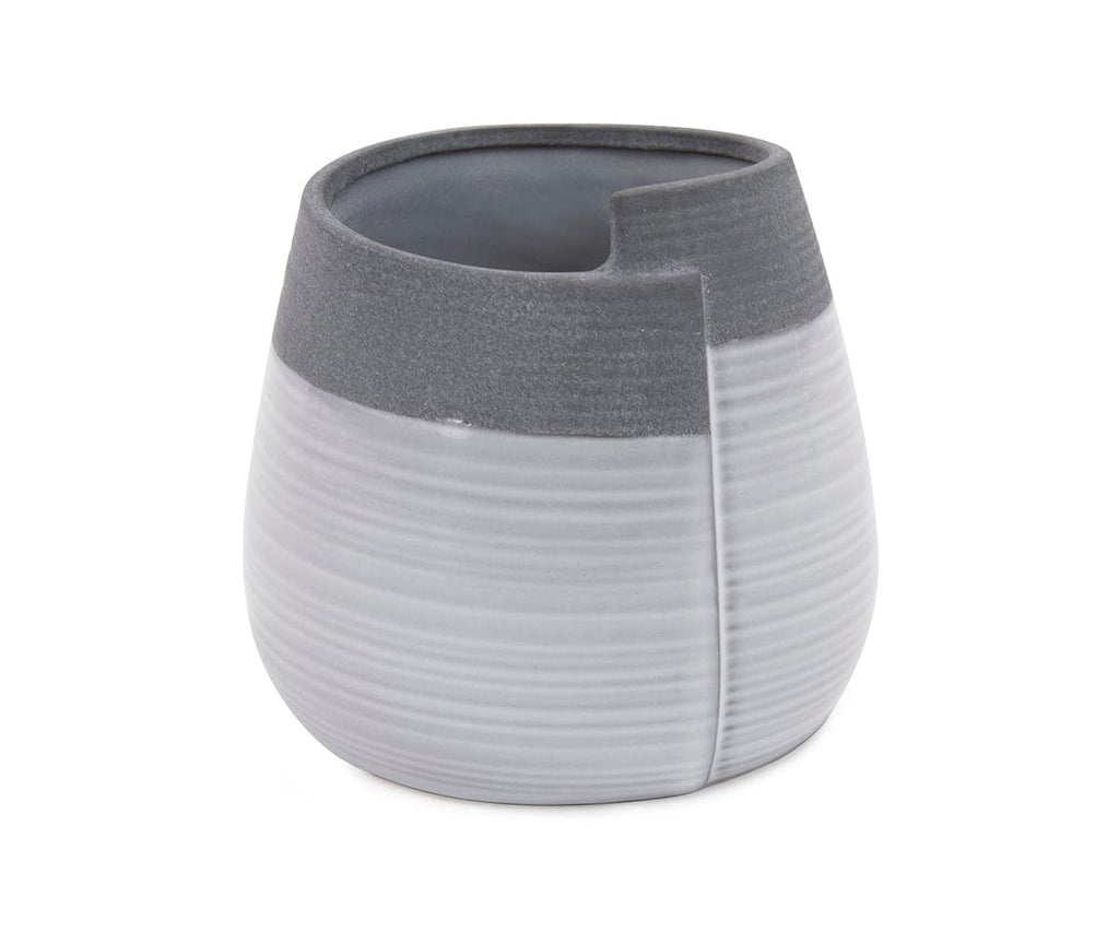 Vaso bicolore arrotolato