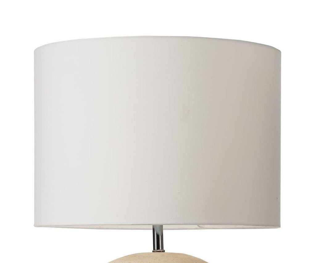 Lampada in argilla testurizzata