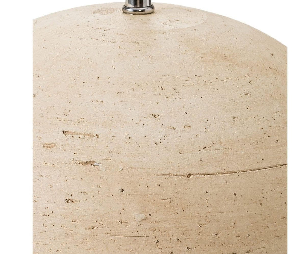 Lampada in argilla testurizzata