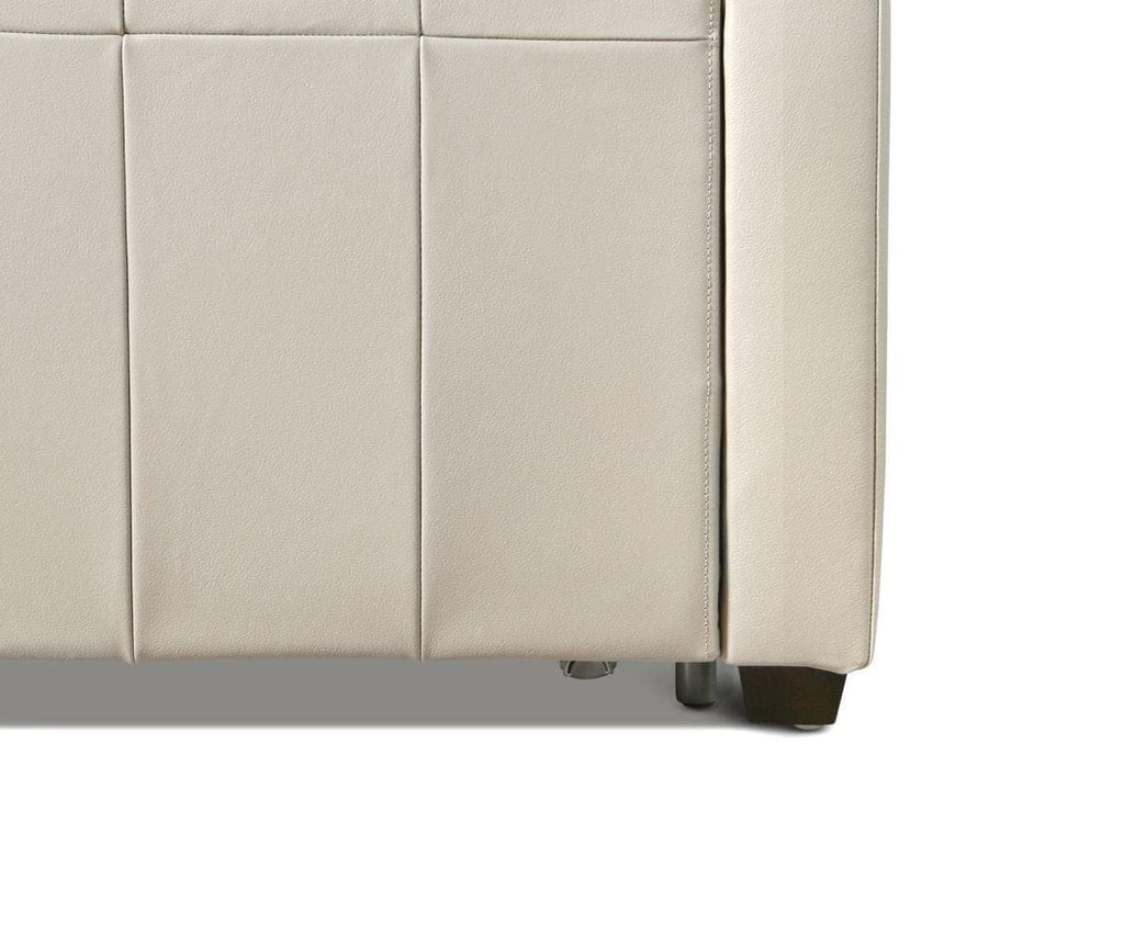 Divano letto matrimoniale in pelle Jonas