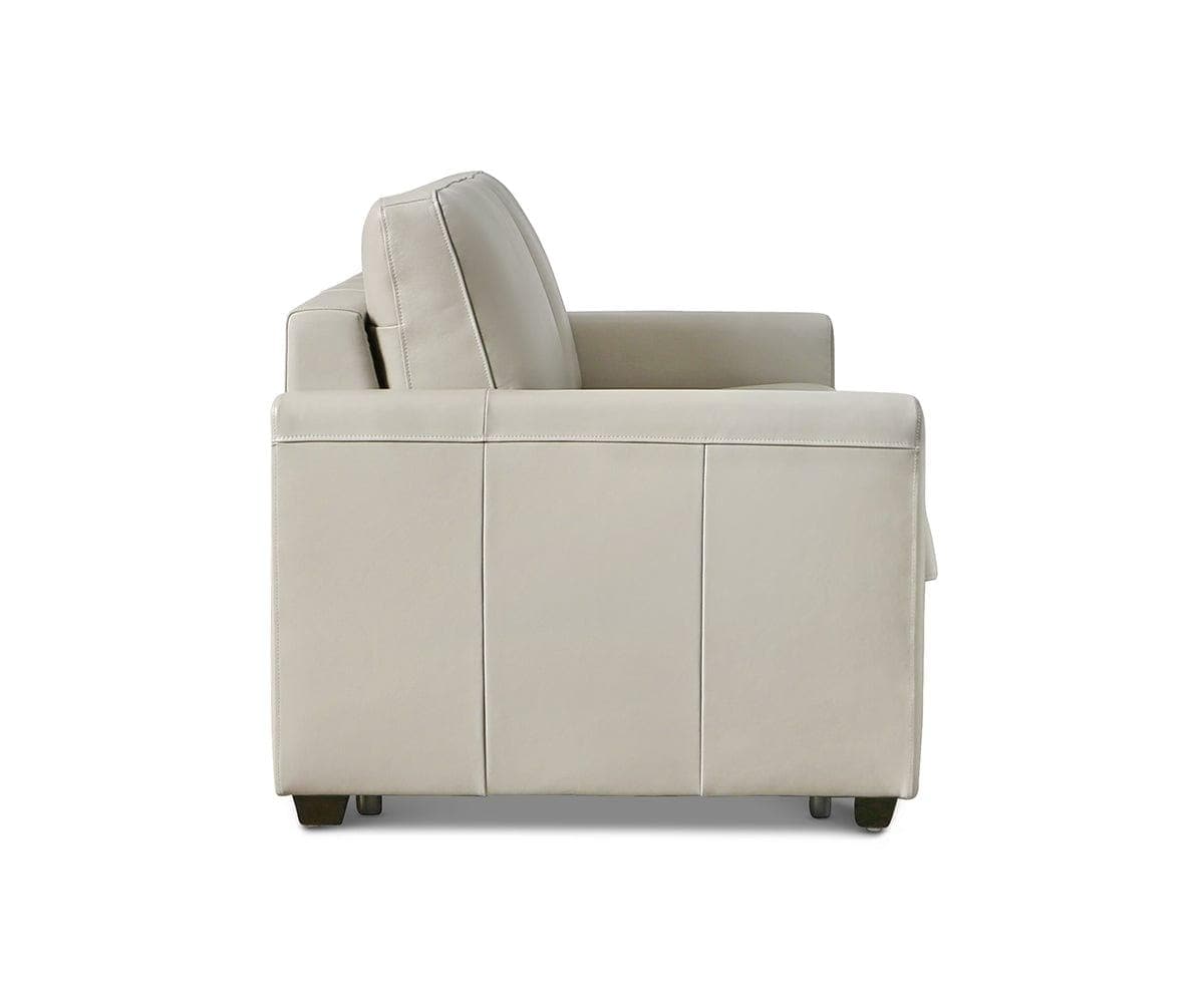 Divano letto matrimoniale in pelle Jonas