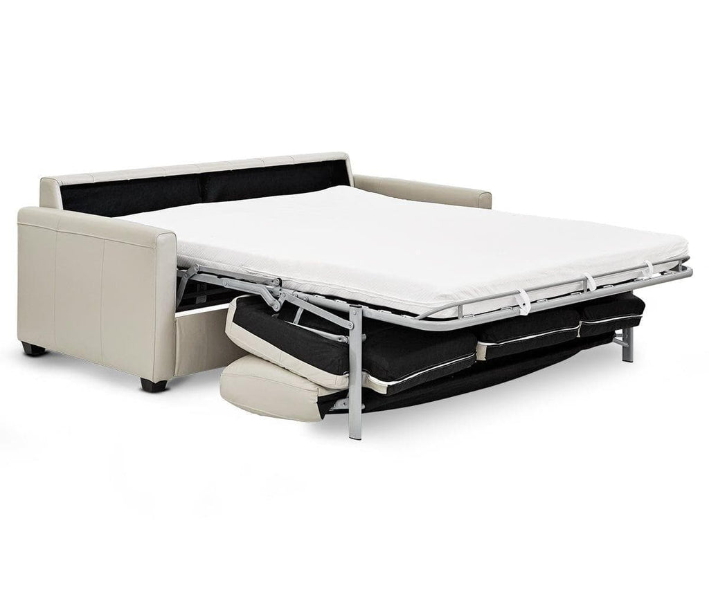 Divano letto matrimoniale in pelle Jonas