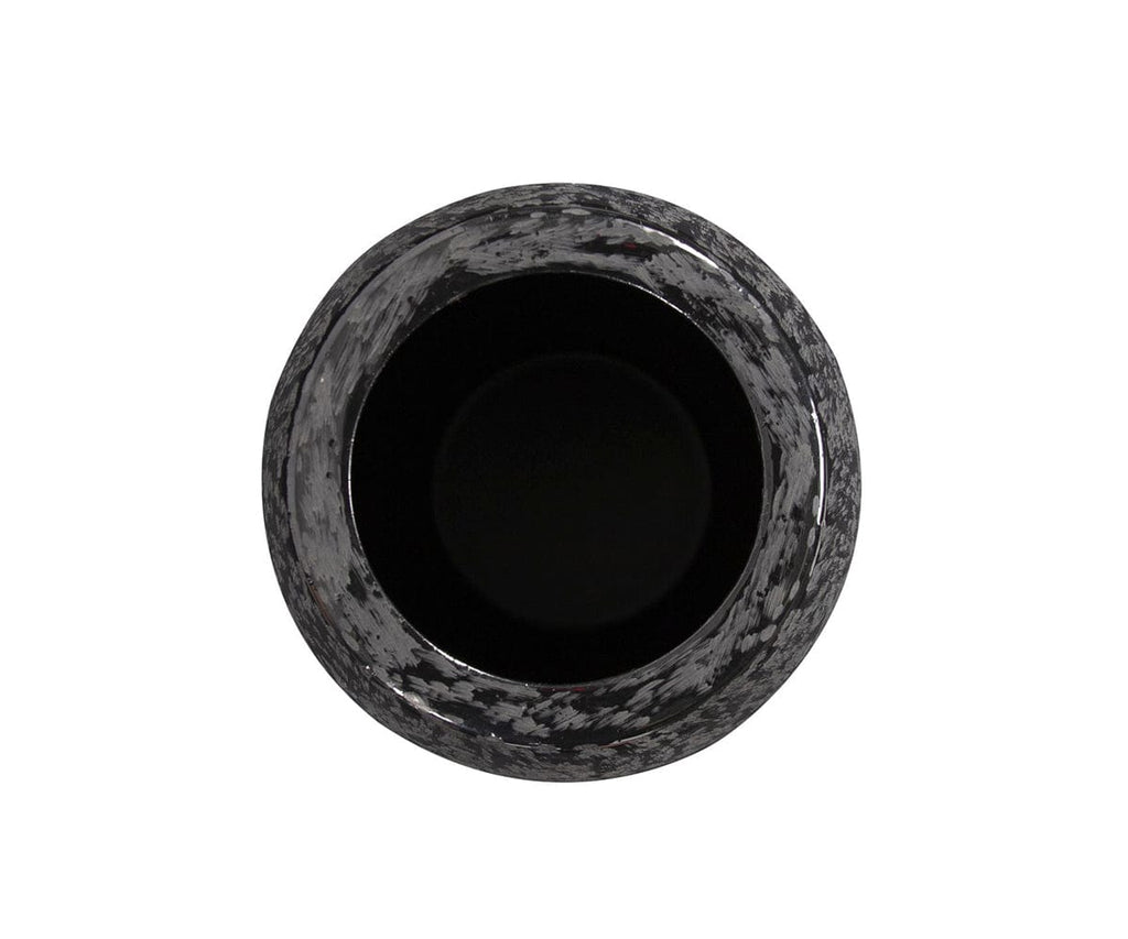 Vaso piccolo nero cesellato