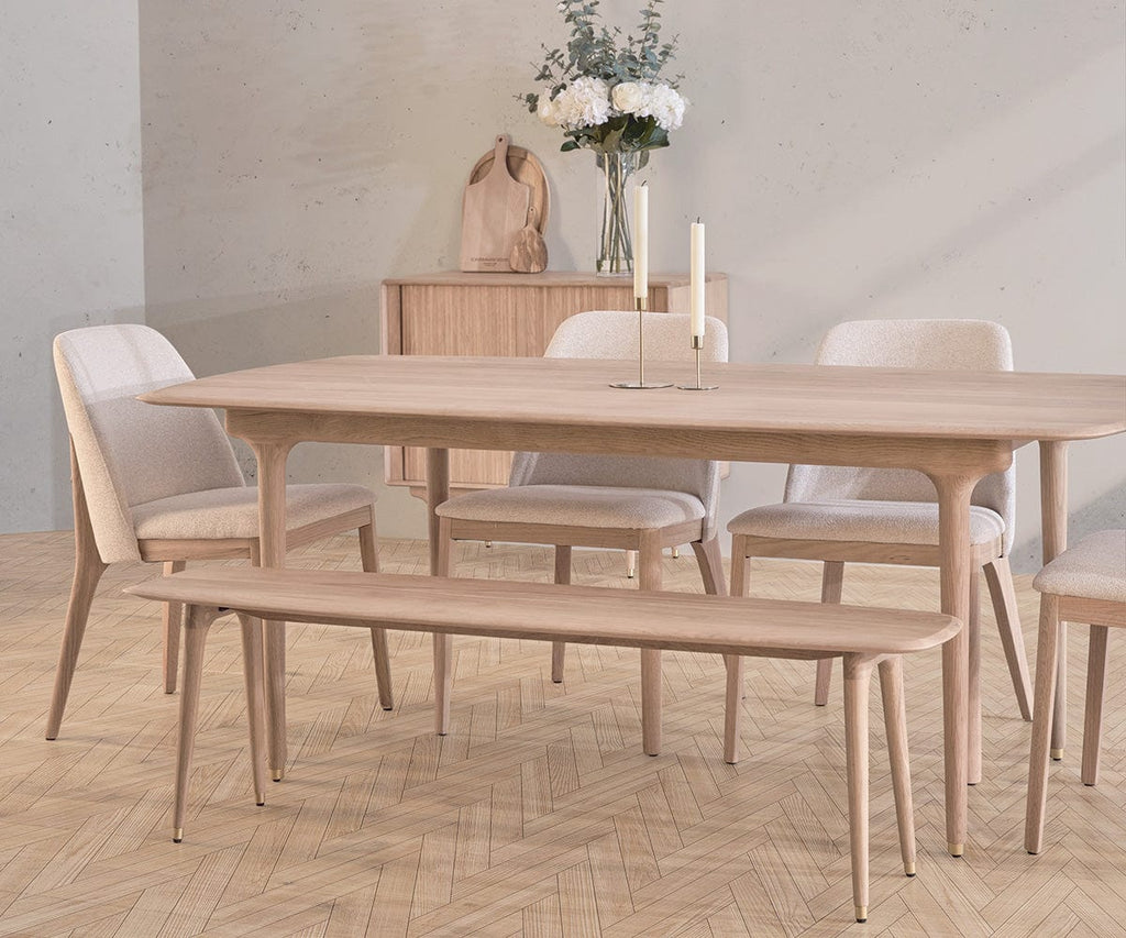 Sedia da pranzo Hendrick - Rovere bianco