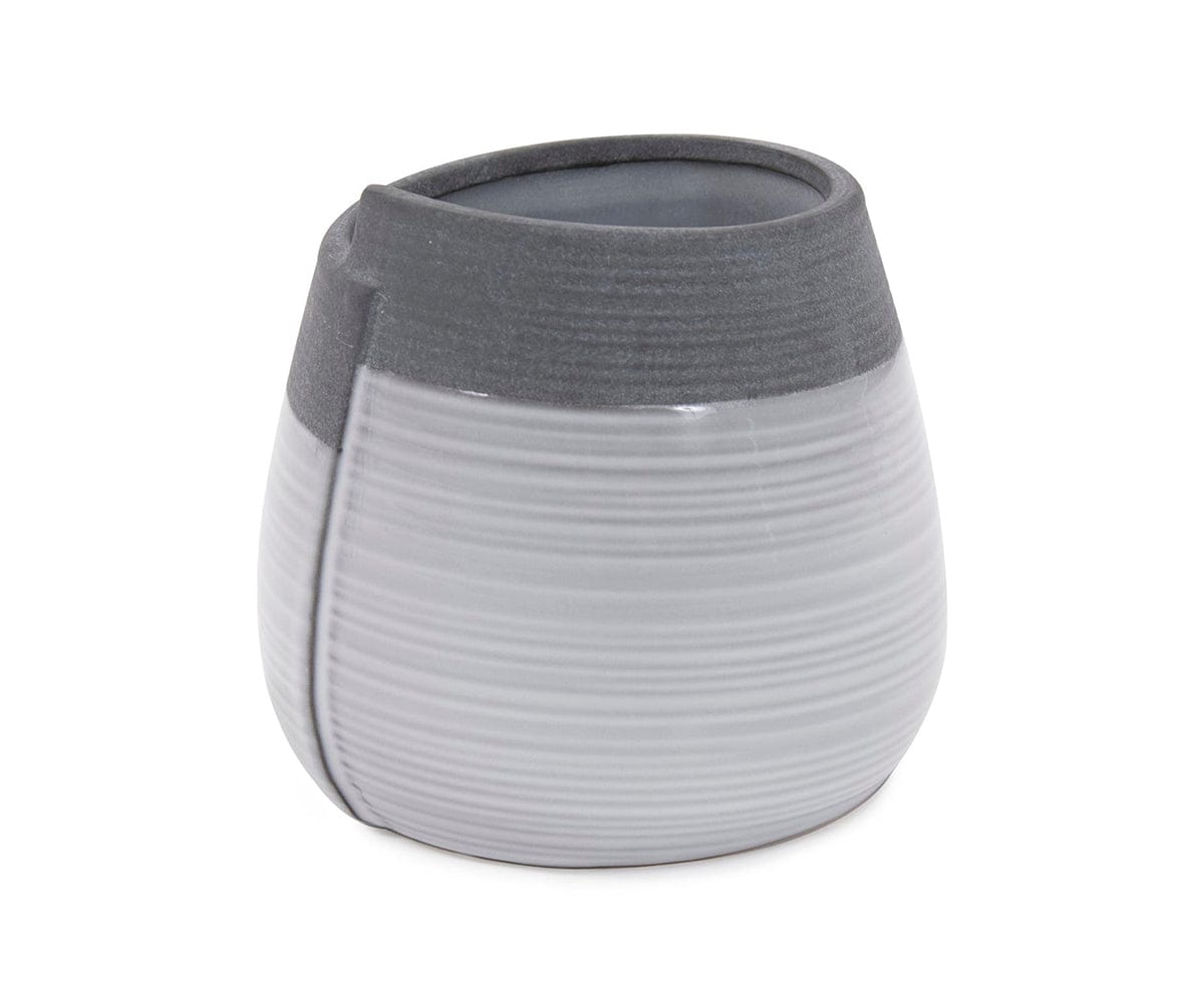 Vaso bicolore arrotolato