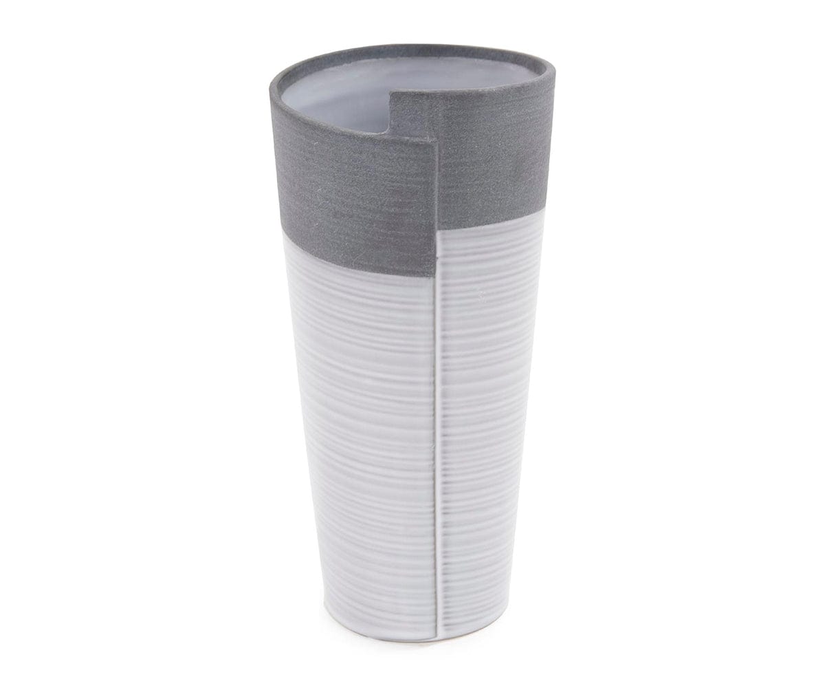 Vaso bicolore arrotolato